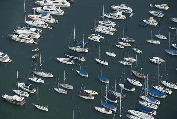 Aerial view of Sai Kung, Hong Kong, 2016