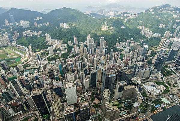 Aerial view of Hopewell Centre Central Plaza, Wan Chai Hong Kong 2008