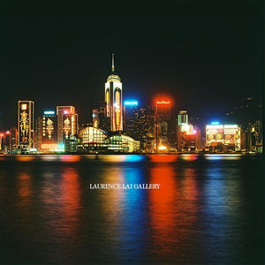 Victoria Harbour Night View Hong Kong 1997