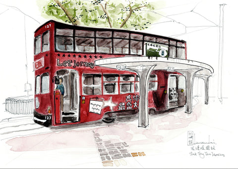 Tram 叮叮 石塘咀電車總站 Hong Kong 2025