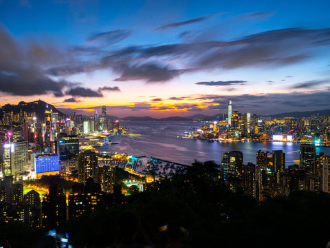 Dusk Victoria Harbour Night view 2025