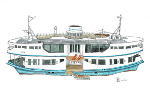 Dot, the converted Star Ferry formerly known as Golden Star 舊天星小輪金星號