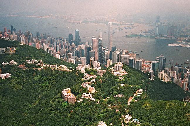 Aerial View The Peak, Hong Kong 2008