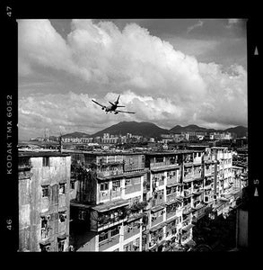 Aircraft Landing at Kai Tak Airport, Hong Kong 1998